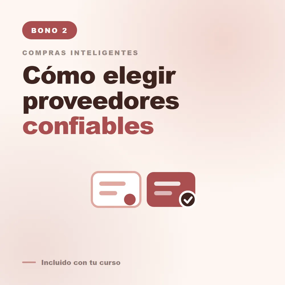 IMAGEN: mockup del bono 2 — compras inteligentes